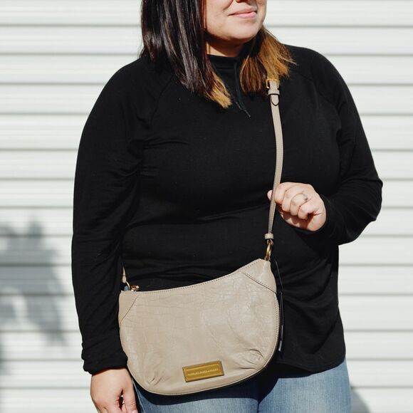 NWT Marc Jacobs Rock Star Crossbody Bag Warm Zinc - Picture 1 of 10